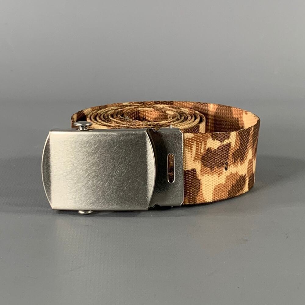 ACNE One Size Brown Camoflage Belt